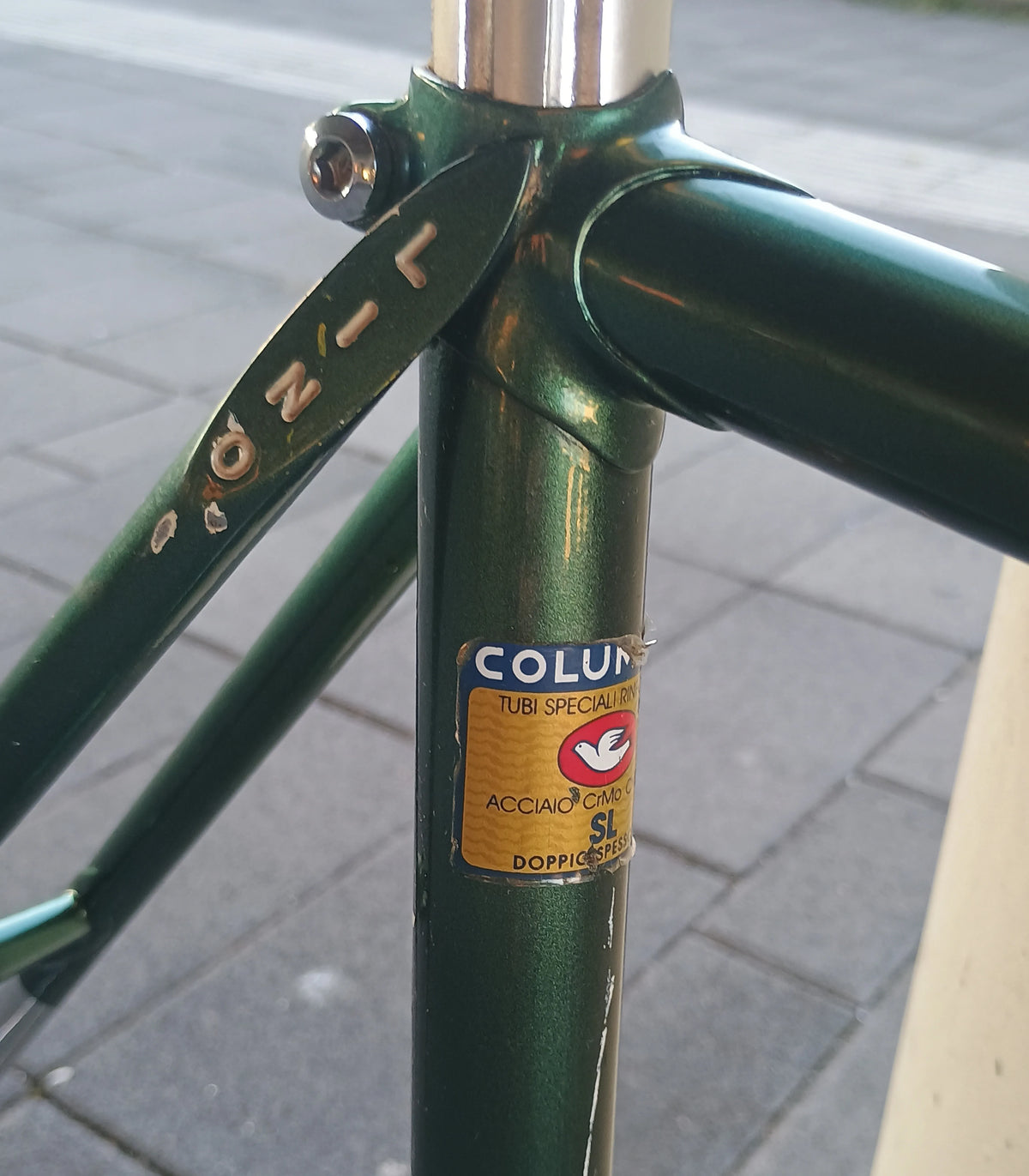 Telaio corsa artigianale acciao Columbus" "Lino" over size 57/60